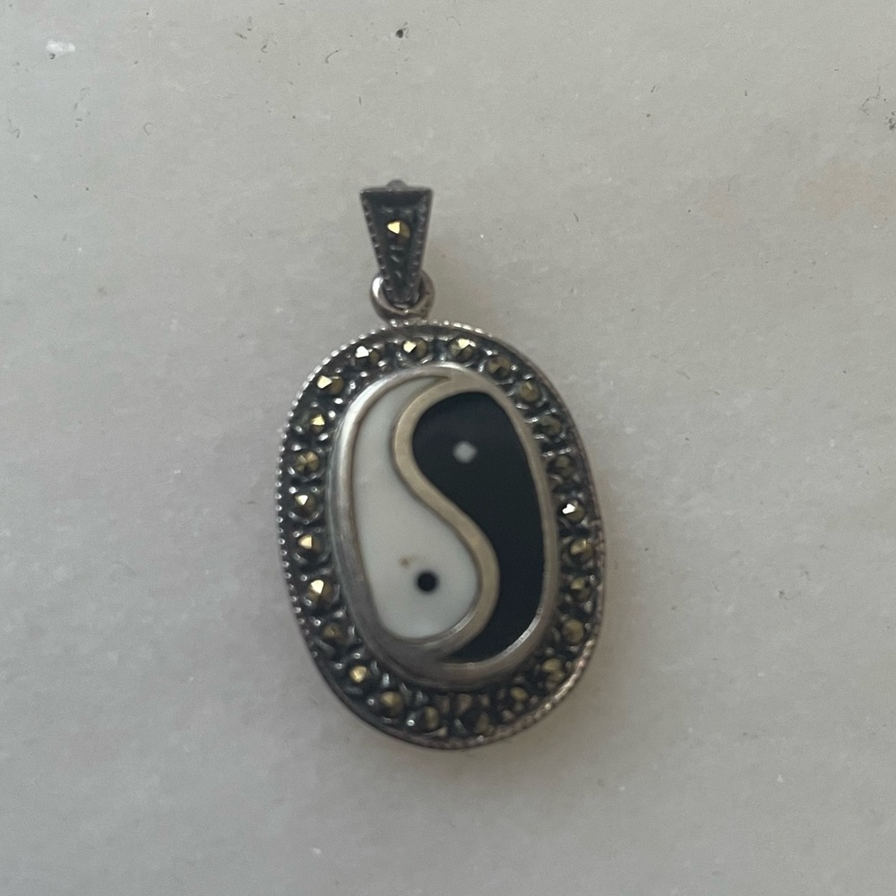 Sterling Silver Ying Yang Pendant Charm